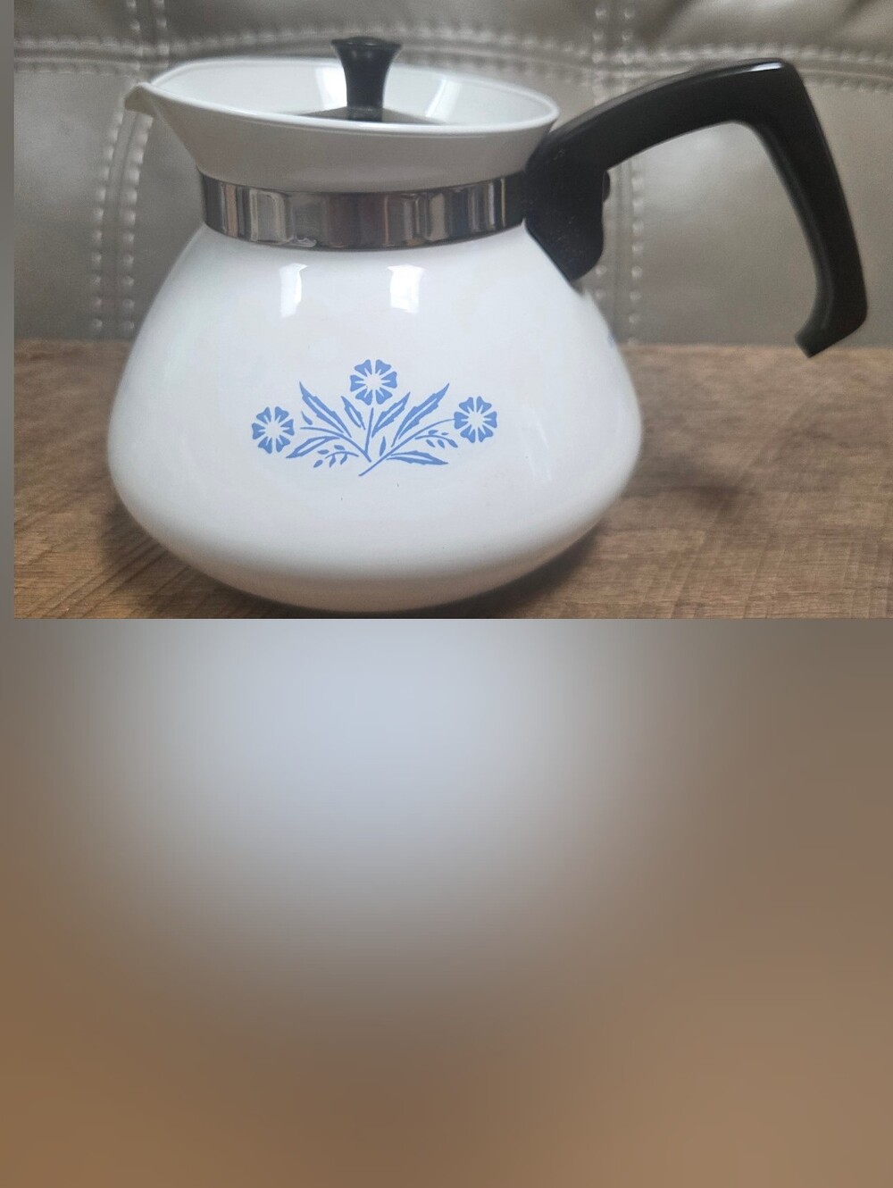 Vintage Corning Ware Blue Cornflower 6-Cup Teapot/Coffee Pot ~ Bin 1E